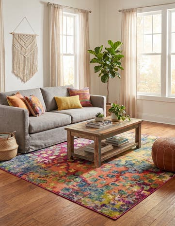 6' x 6' Washable Sevilla Square Rug
