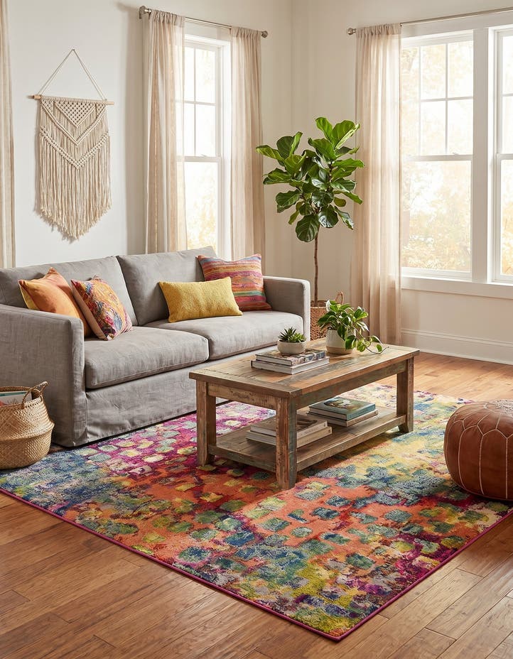 6' x 6' Washable Sevilla Square Rug
