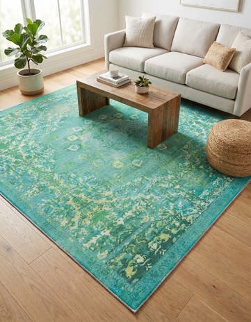 7' 10 x 7' 10 Washable Renaissance Square Rug