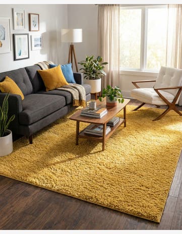Yellow Everyday Shag Rug