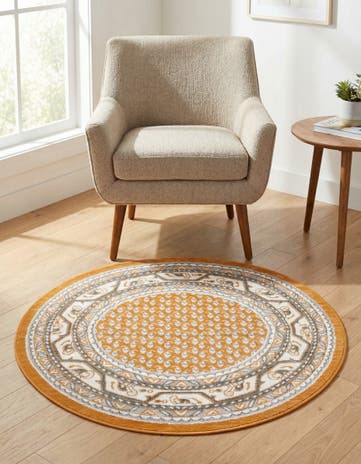 Orange SoHo Round Rug