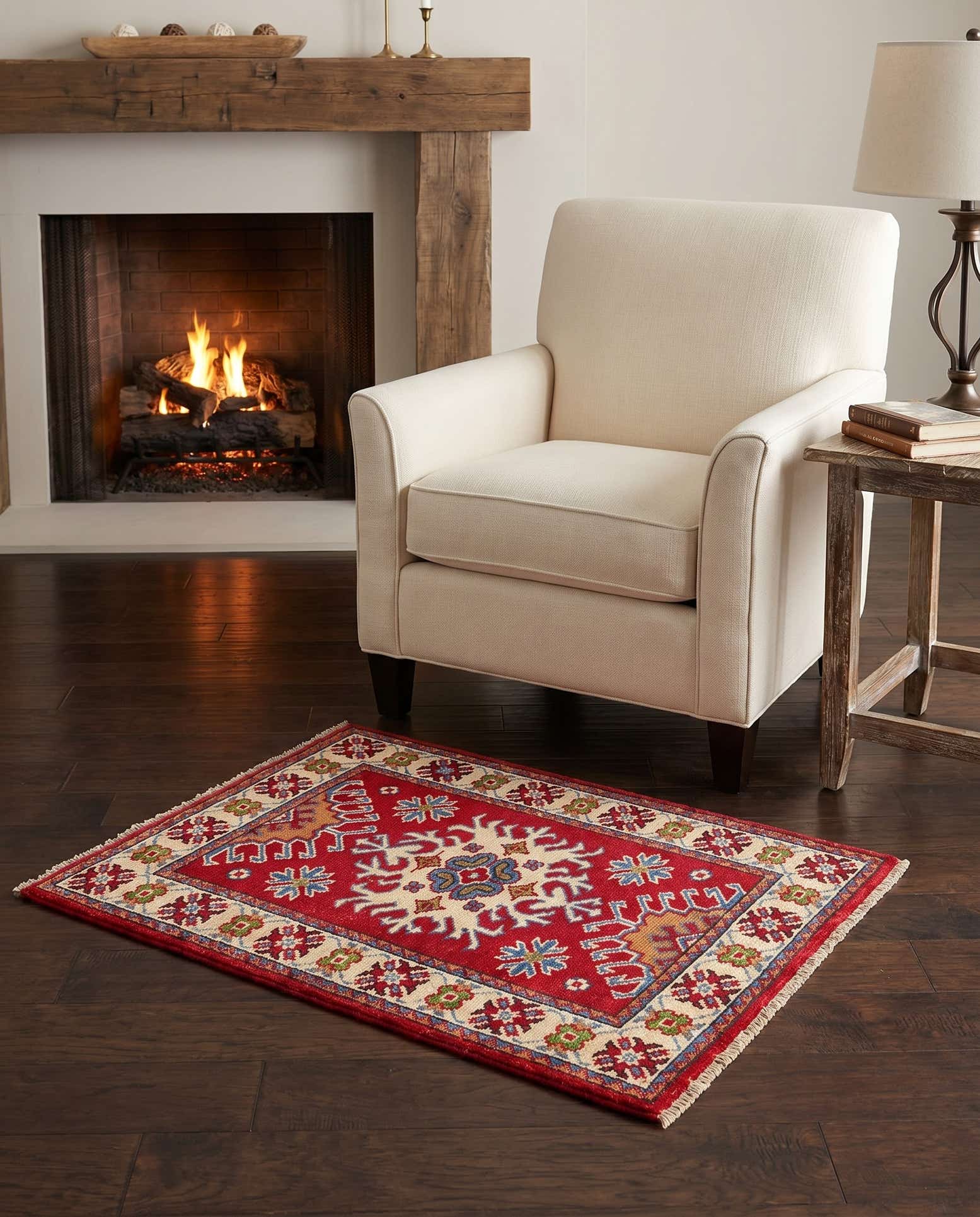 2' x 2' 9 Hand Knotted Kazak Rug