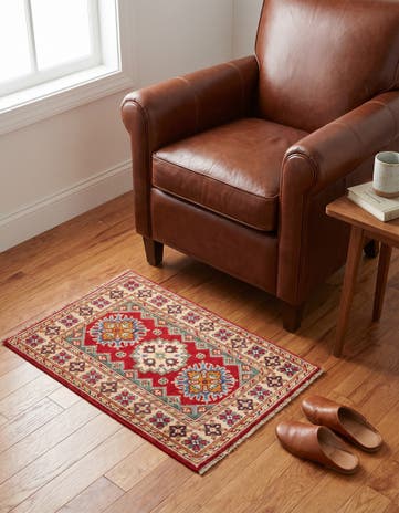 2' x 2' 11 Hand Knotted Kazak Rug