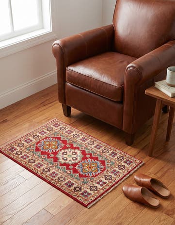 2' x 2' 11 Hand Knotted Kazak Rug