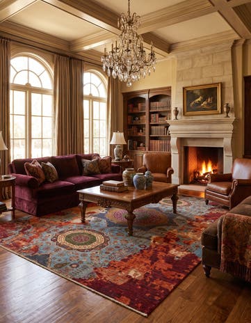 10' 2 x 13' Hand Knotted Mamluk Ziegler Rug