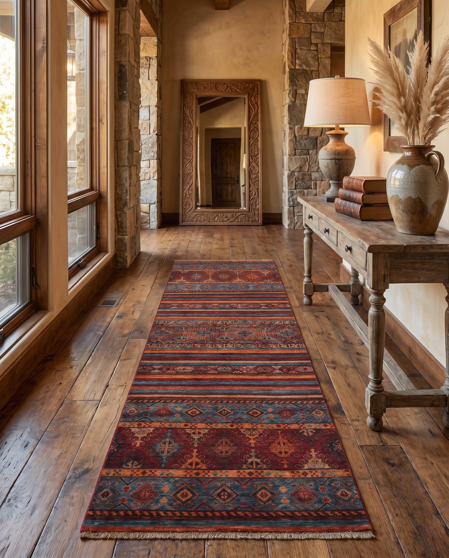 2' 8 x 8' 7 Hand Knotted Kazak Runner Rug