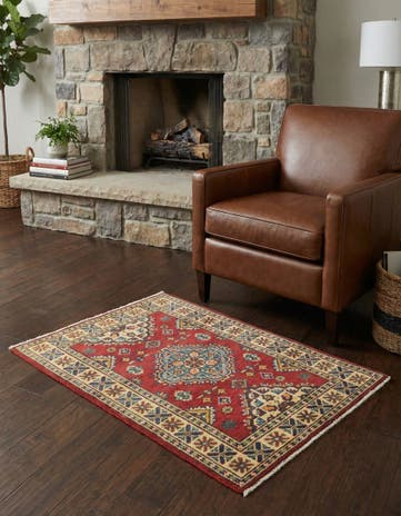 2' 8 x 3' 8 Hand Knotted Kazak Rug