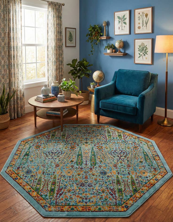 Detail image of 7' 10 x 7' 10 Calypso Octagon Rug