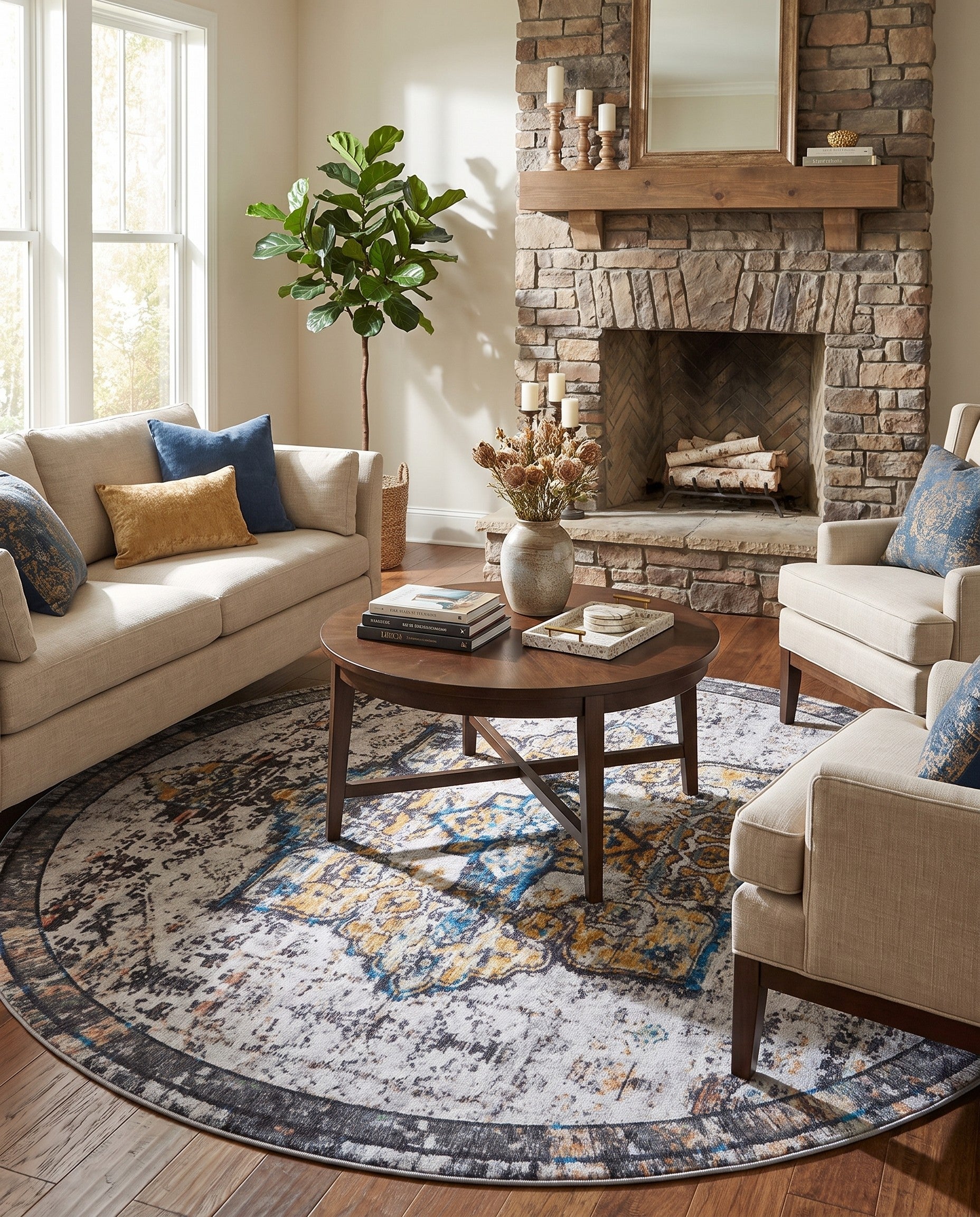8' x 8' Francesca Round Rug