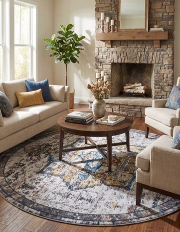8' x 8' Francesca Round Rug
