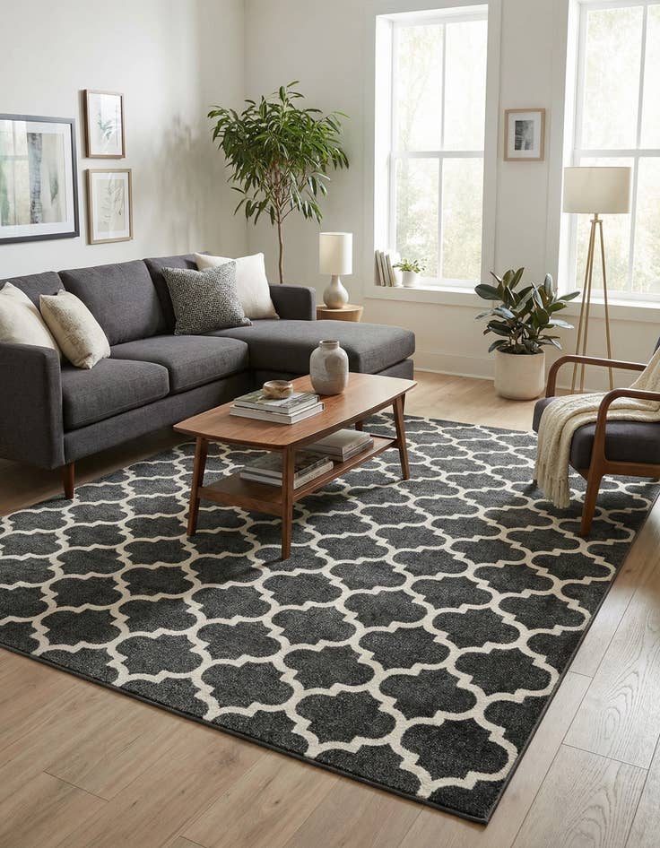 Detail image of 10' x 10' Trellis Square Rug