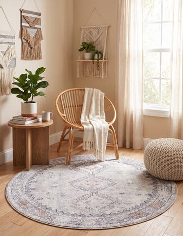 4' x 4' Yara Round Rug