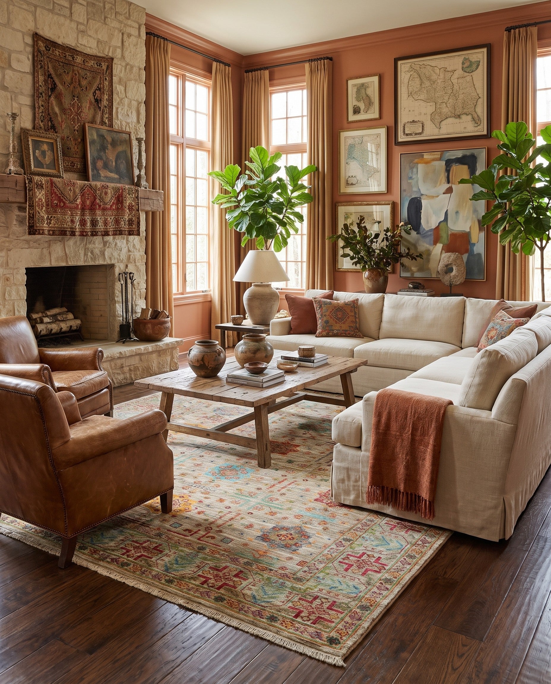 5' 8 x 8' 2 Hand Knotted Ariana Ziegler Rug