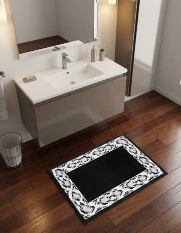 Black Vince Camuto Rug