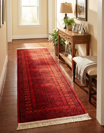 Red Bokhara Runner Rug