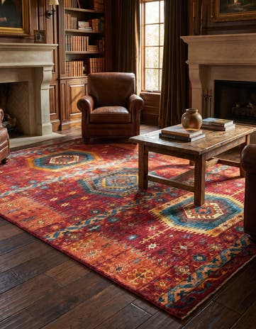 6' x 7' 11 Hand Knotted Ariana Ziegler Rug