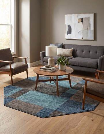 7' 10 x 7' 10 Equinox Octagon Rug