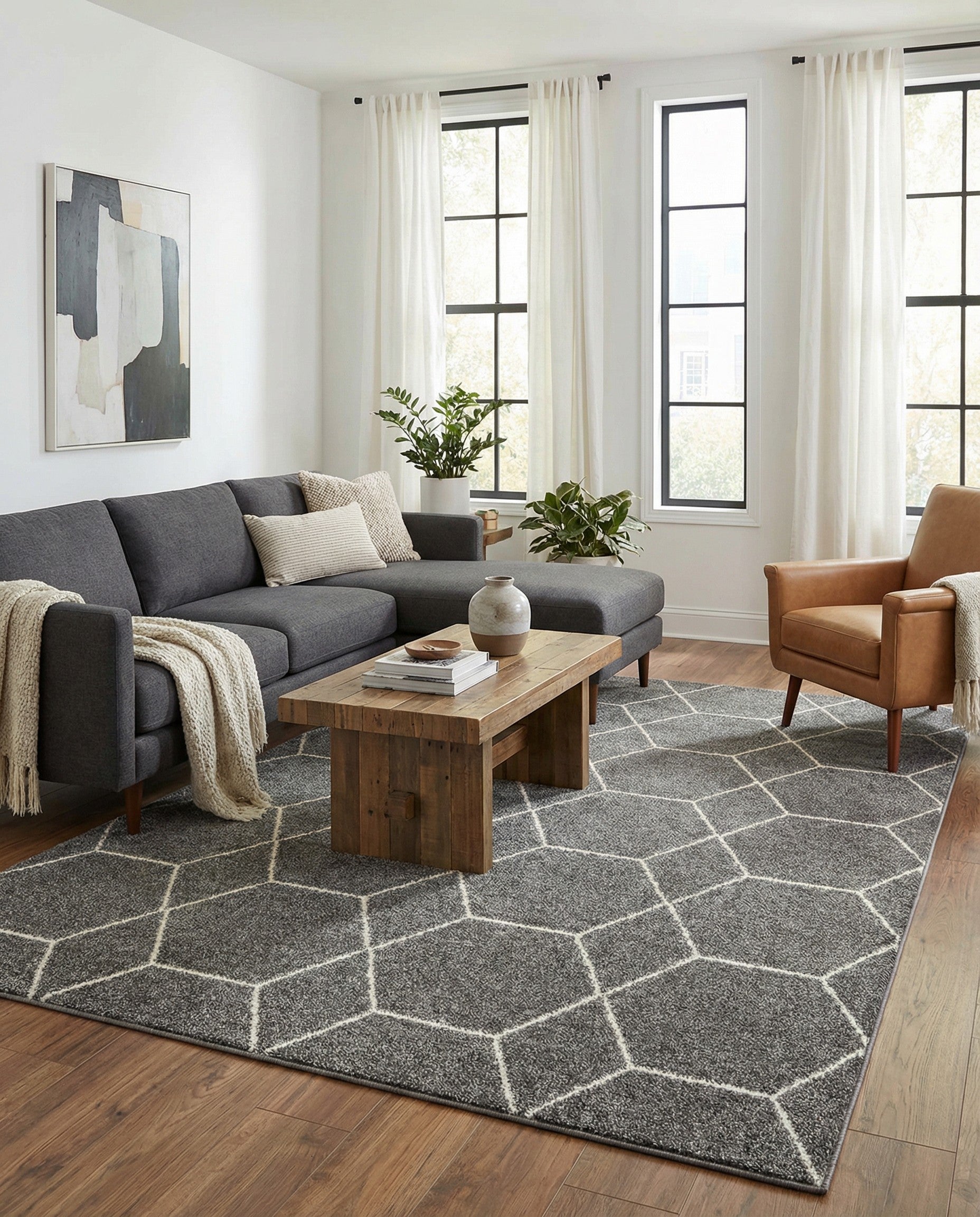 7' 10 x 11' Trellis Frieze Rug