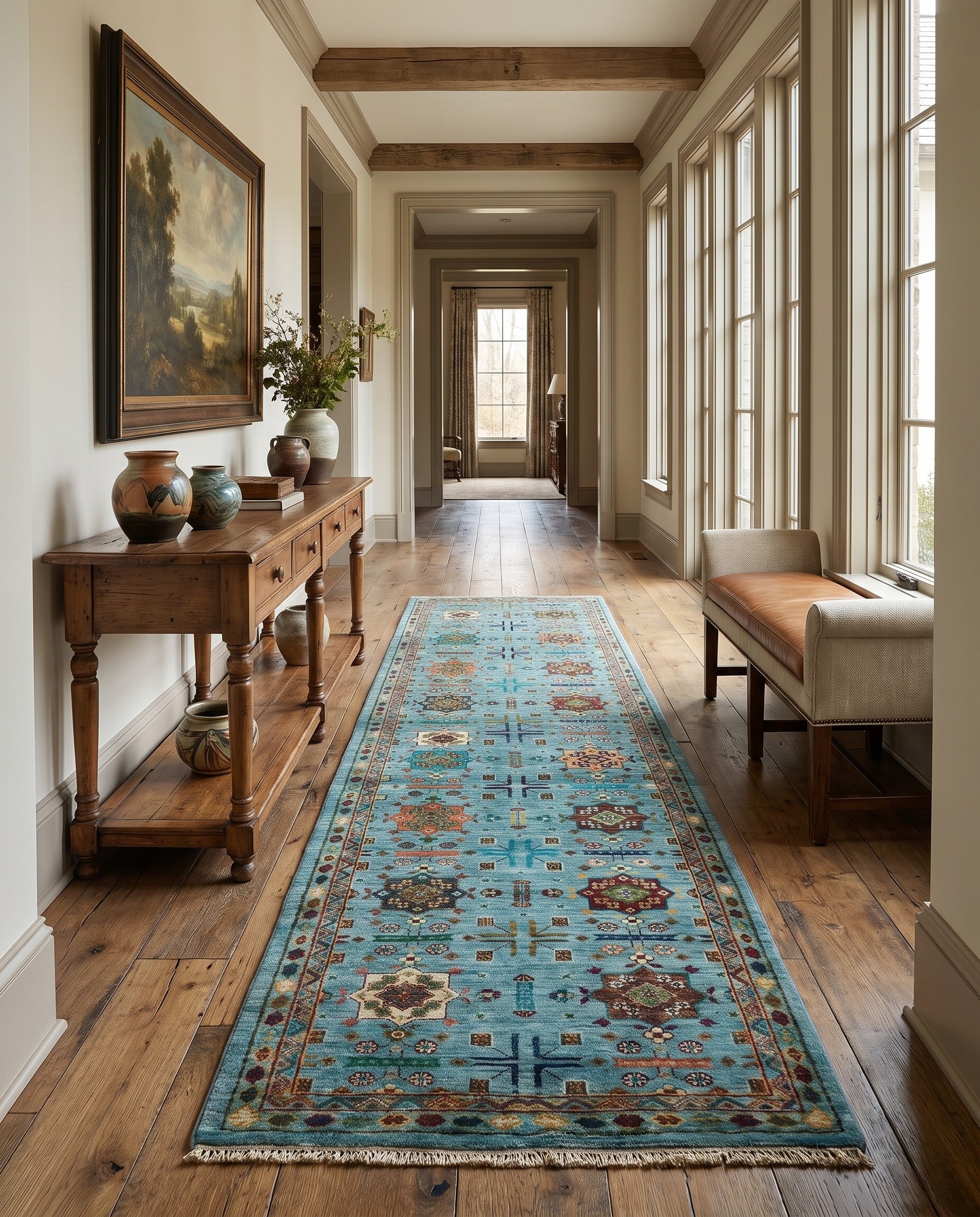 2' 10 x 10' 1 Hand Knotted Ariana Ziegler Runner Rug