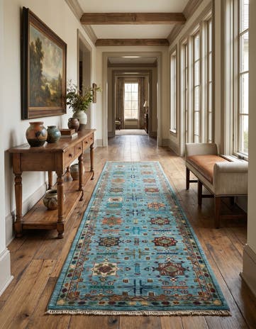 2' 10 x 10' 1 Hand Knotted Ariana Ziegler Runner Rug