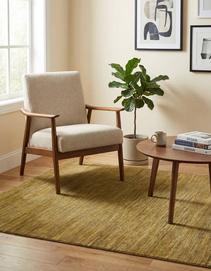 Detail image of 3' 10 x 5' 11 Hand Knotted Modern Ziegler Oriental Rug