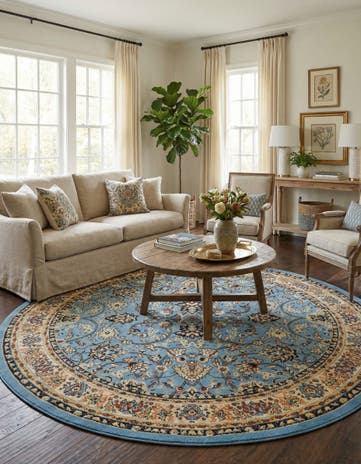 7' 10 x 7' 10 Yasmin Round Rug