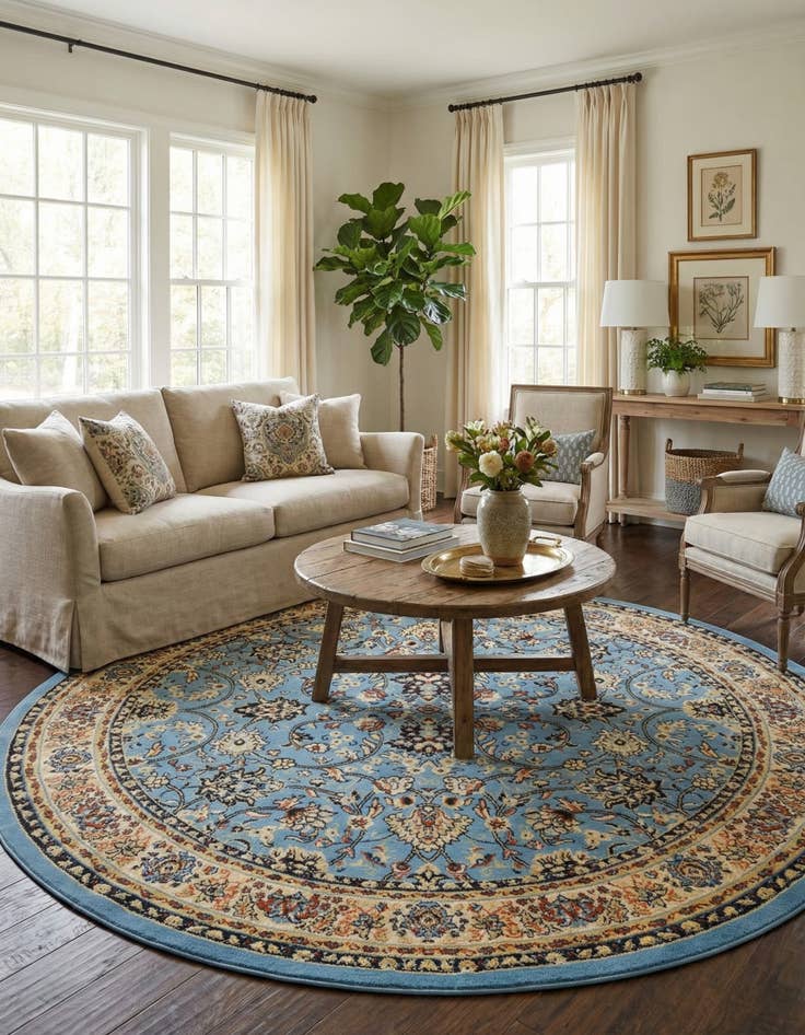 Detail image of 7' 10 x 7' 10 Yasmin Round Rug