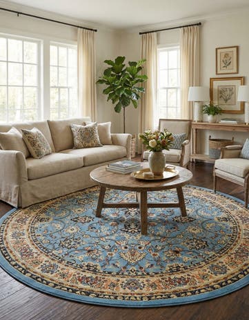 7' 10 x 7' 10 Yasmin Round Rug