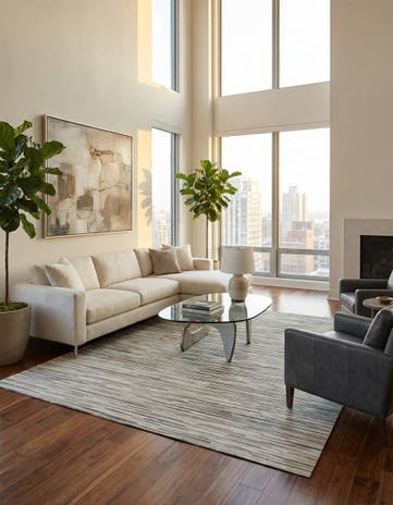 8' x 10' 2 Cowhide - Patchwork Rug