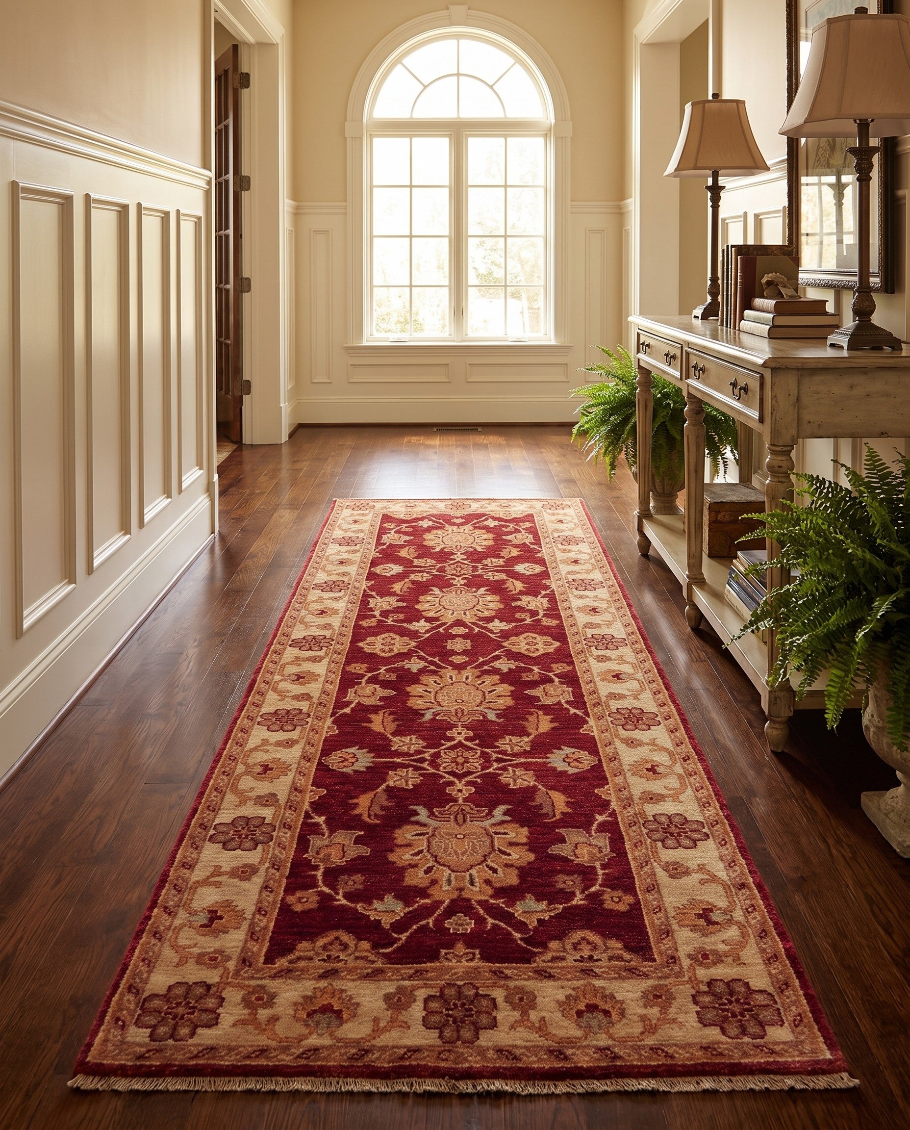 2' 7 x 6' 11 Hand Knotted Ziegler Runner Rug