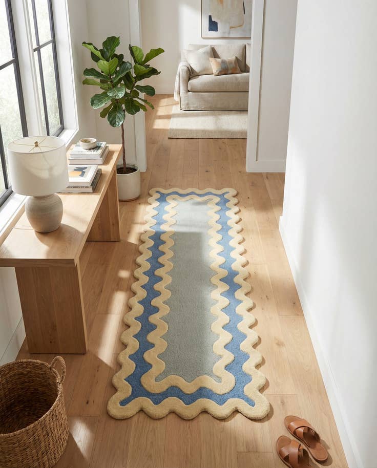Detail image of 2' 7 x 8' Happy Rugs Wool Runner