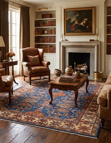 6' 9 x 9' 9 Hand Knotted Kazak Rug