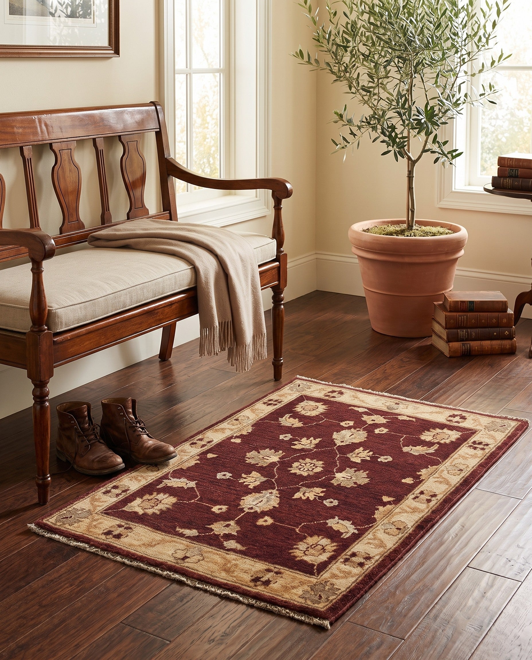 1' 10 x 2' 11 Hand Knotted Ziegler Rug