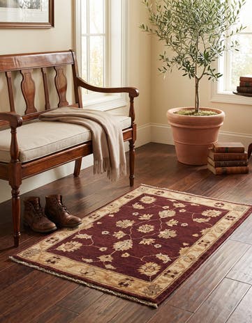 1' 10 x 2' 11 Hand Knotted Ziegler Rug