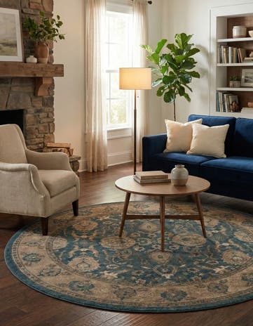 7' 3 x 7' 3 Viola Round Rug