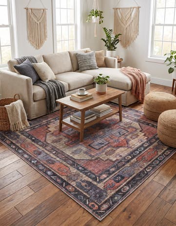 185cm x 185cm Maahru Tapis Carré