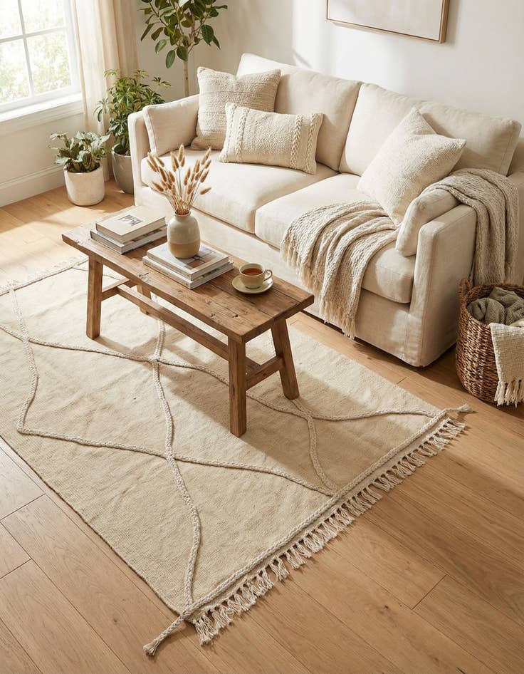 Detail image of 3' 3 x 5' 1 Hand Knotted Moroccan Wool Rug