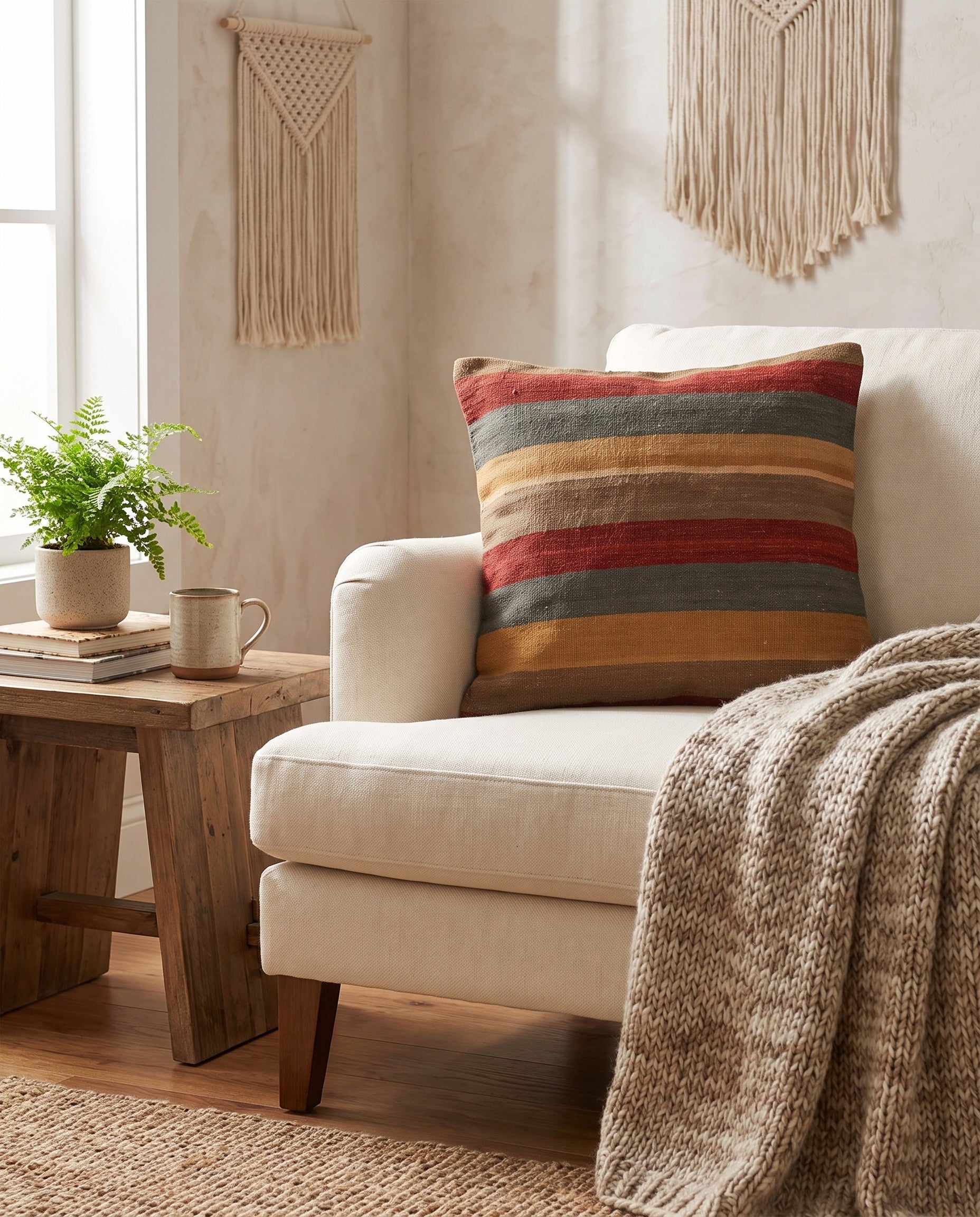 2' 5 x 2' 5 Hand Woven Pillow Wool Square Rug
