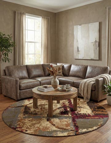 7' 10 x 7' 10 Cafe Round Rug