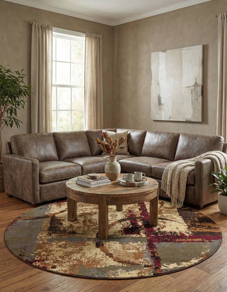 Detail image of 7' 10 x 7' 10 Cafe Round Rug