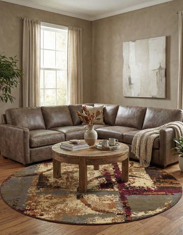 7' 10 x 7' 10 Cafe Round Rug