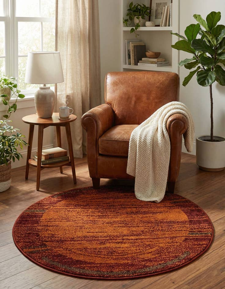 Detail image of 3' x 3' Harvest Round Rug