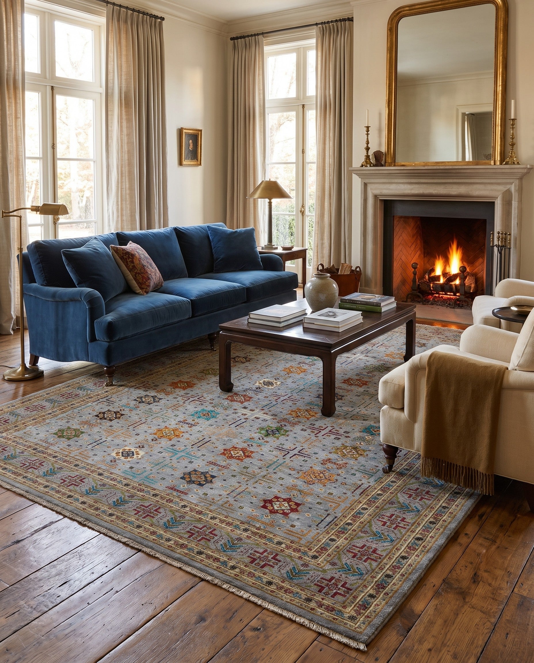 9' x 11' 9 Hand Knotted Ariana Ziegler Rug