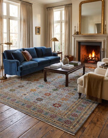 9' x 11' 9 Hand Knotted Ariana Ziegler Rug