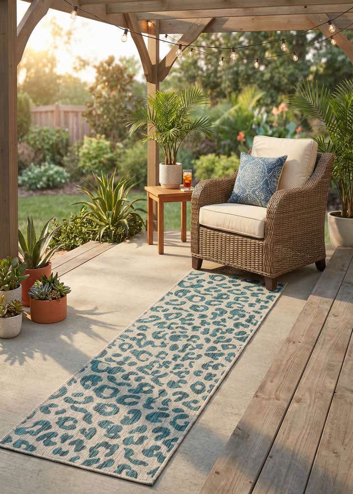 2' x 6' Easy-Clean Safari Indoor / Outdoor Runner Rug