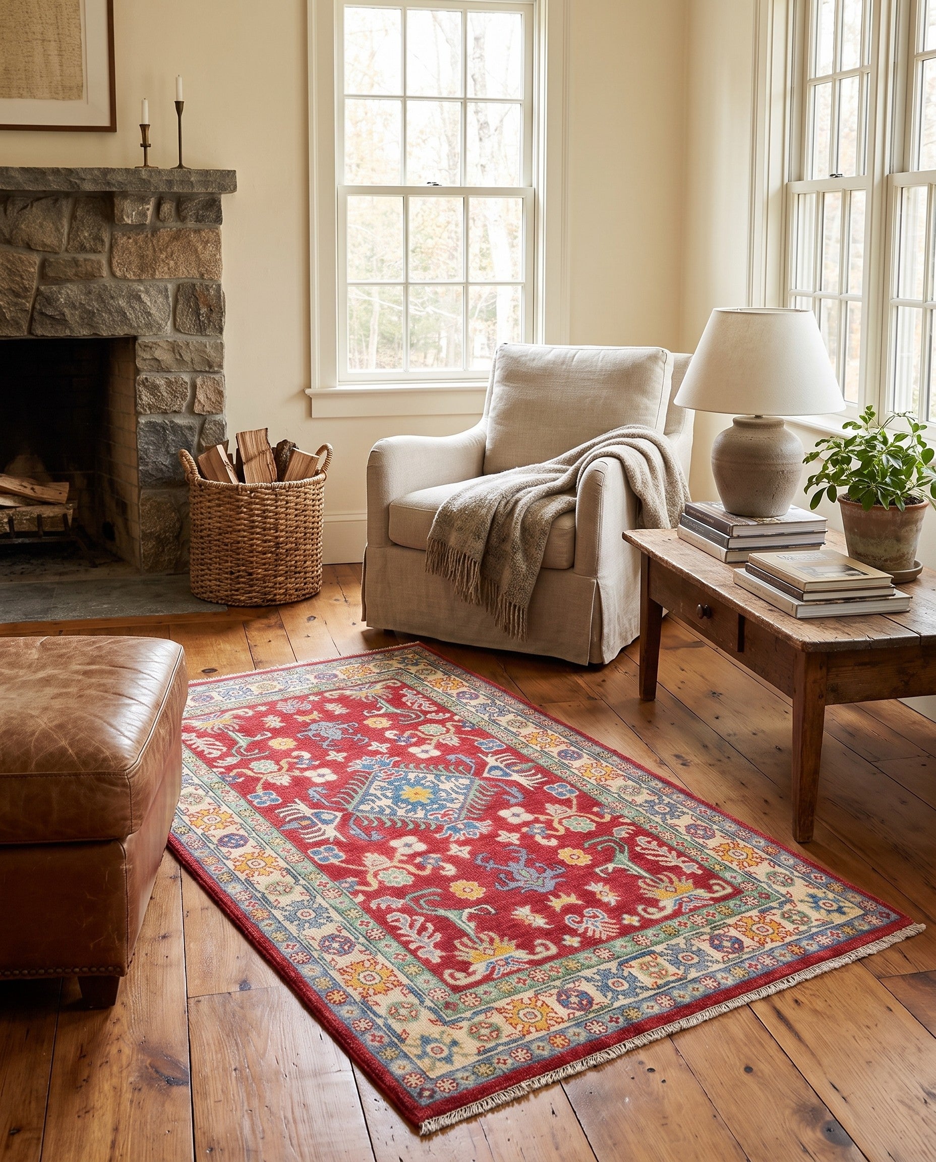 3' 3 x 5' 1 Hand Knotted Kazak Rug