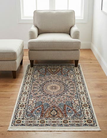Ivory Nain Design Rug