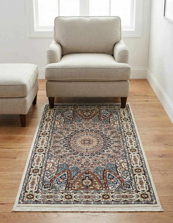 Detail image of 3' x 5' 3 Nain Design Rug