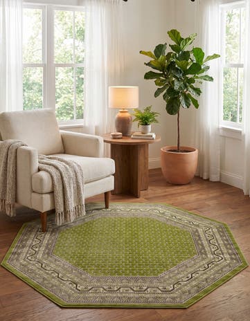 Green SoHo Octagon Rug
