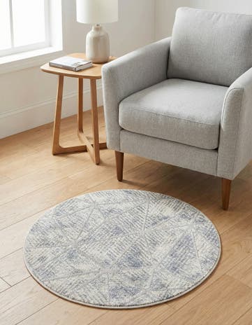 Sandy Beige Arlo Round Rug